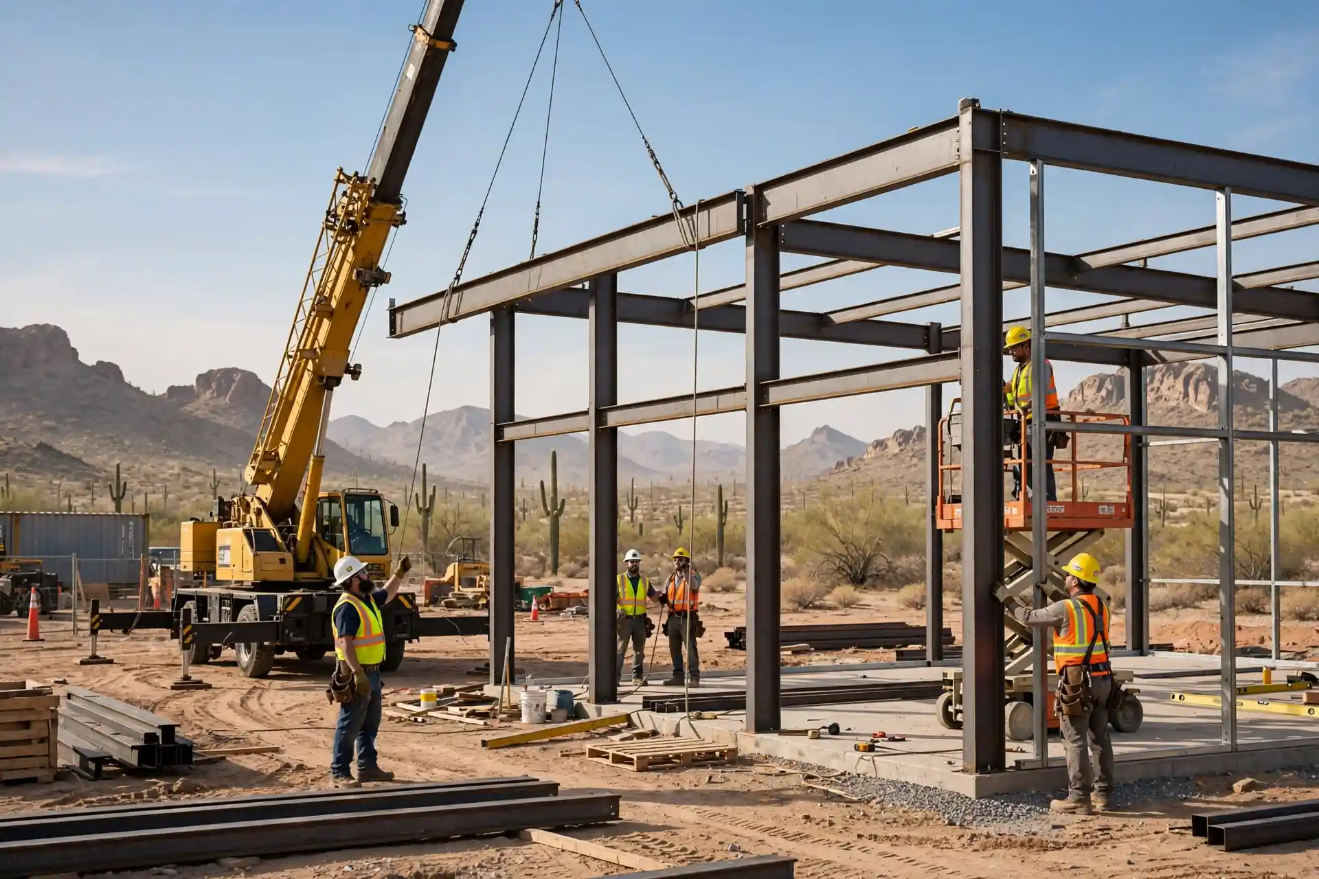 Arizona barndominium designed for extreme desert heat and cooling