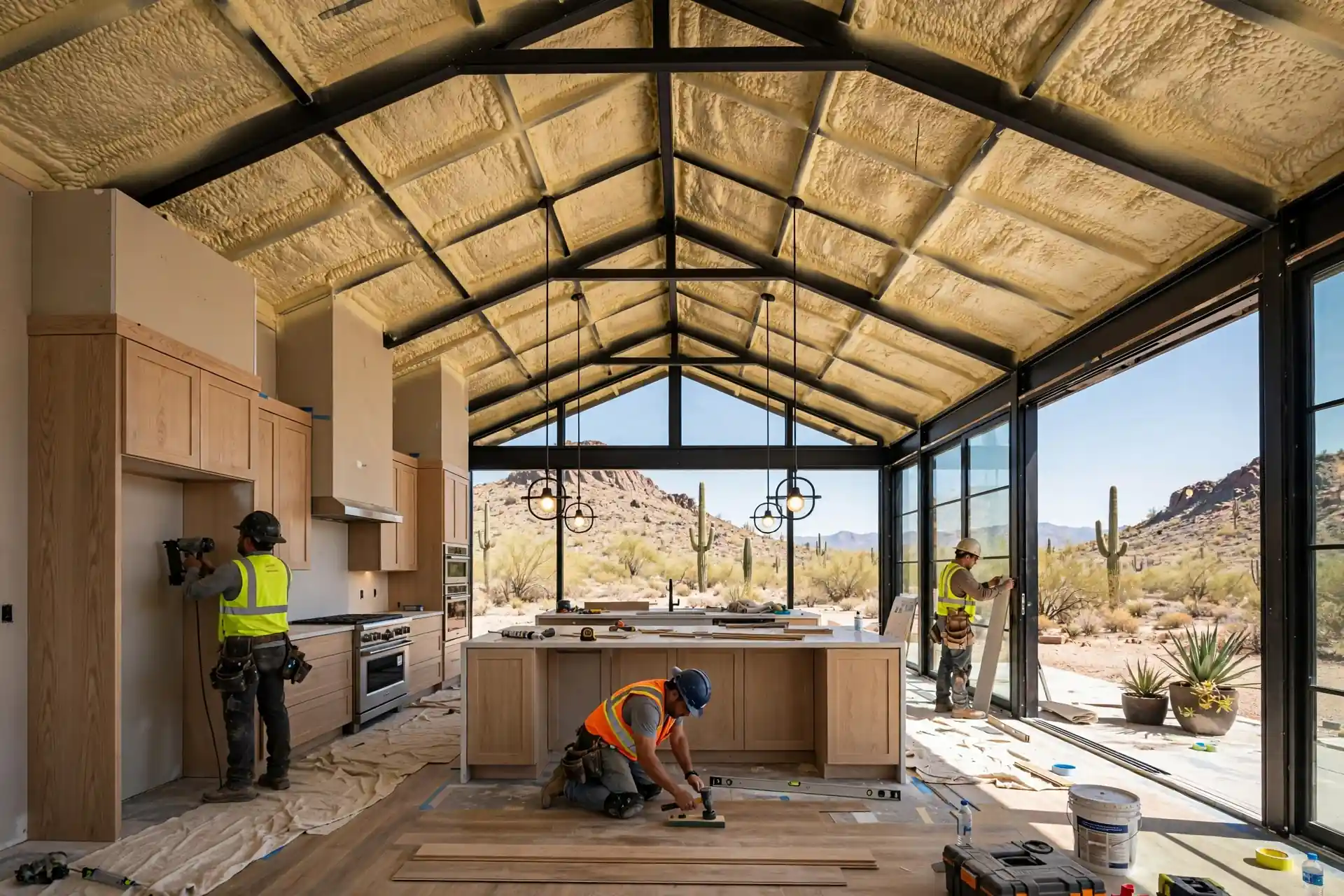 Arizona barndominium setting across desert and high-elevation regions